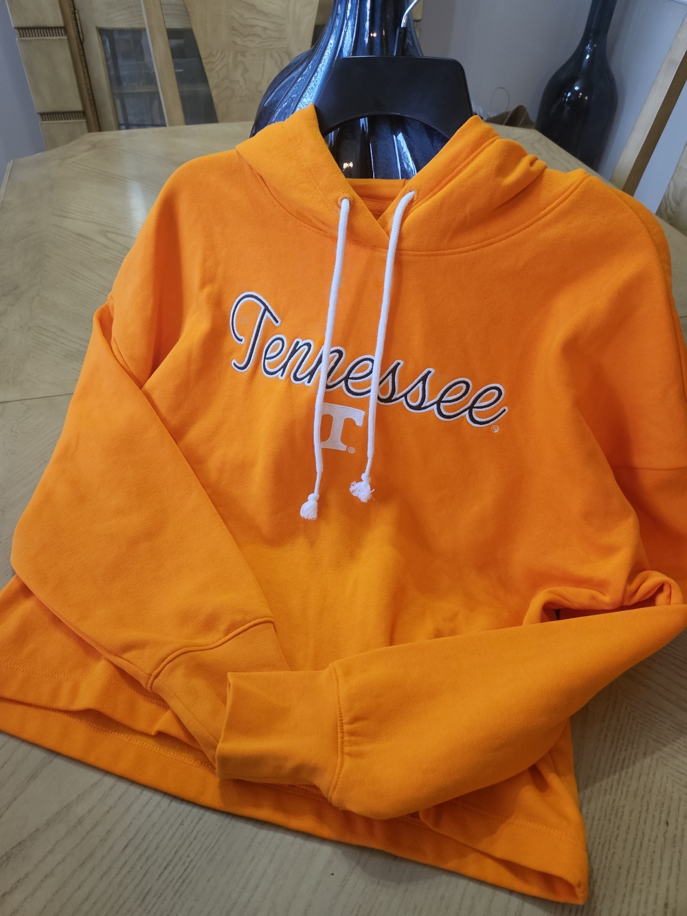 Logo Athletic Orange Tennessee Script Hoodie